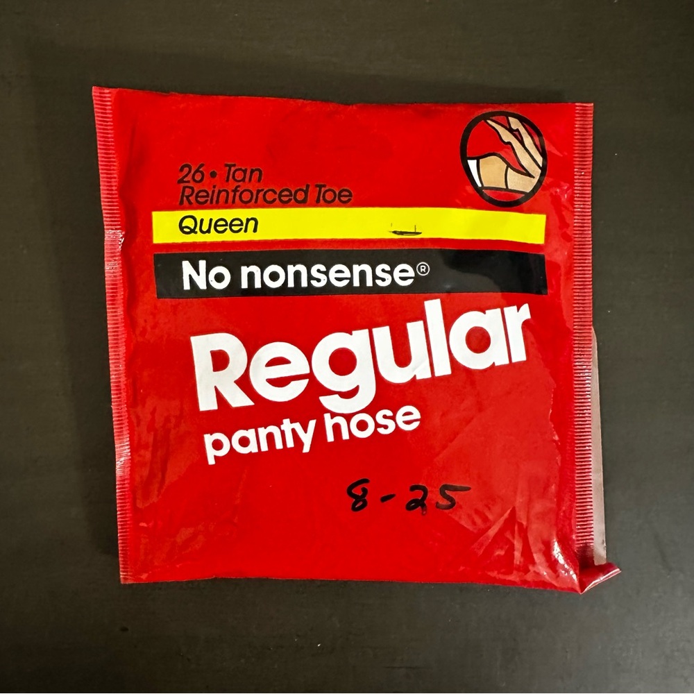 No Nonsense Panty Hose Tan Sheer Reinforced Toe Queen Vintage Nylons Tights New